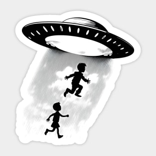 To infinity - I want to leave - UFO Sticker